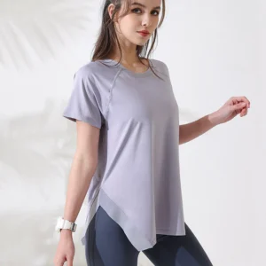 Loose Yoga Clothes Tops Short Sleeve Running T Shirts