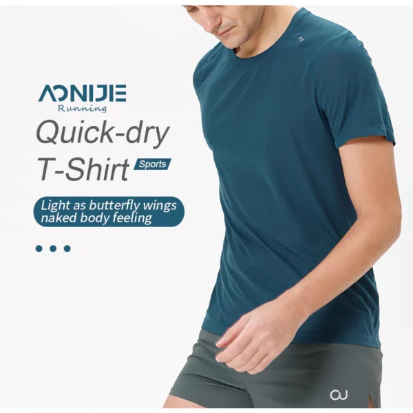 Pace AONIJIE FM5125 Sports Summer Male Breathable T shirt Outdoor Running Gym Daily Quick Drying Short Sleeve Tees Tops