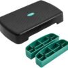 Yes4All Aerobic Exercise Step Platform with 2 Risers Adjustable Height