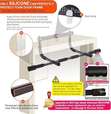 Ally Peaks Pull Up Bar for Doorway Thickened Steel