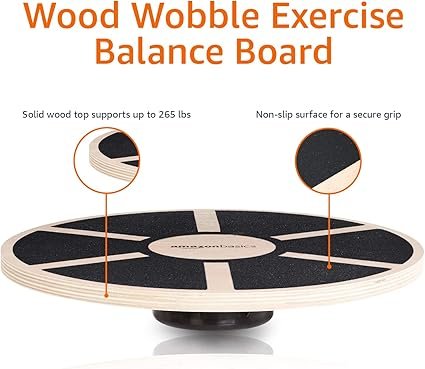 71hJToH1llL._AC_SX425_.jpg Basics Wood Wobble Balance Trainer Board